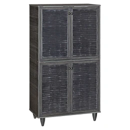 Παπουτσοθήκη-Ντουλάπι Ronan Χρώμα Wenge 70.5X35X122Εκ