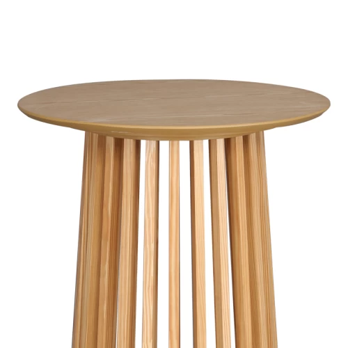 Τραπέζι Μπαρ Domonic Mdf Φυσικό Φ60X105Εκ