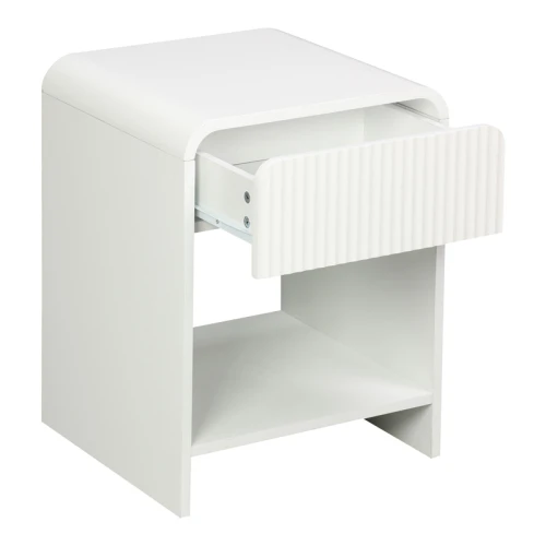 Κομοδίνο Lemperto Mdf Σε Λευκή Απόχρωση 40X40X53Εκ