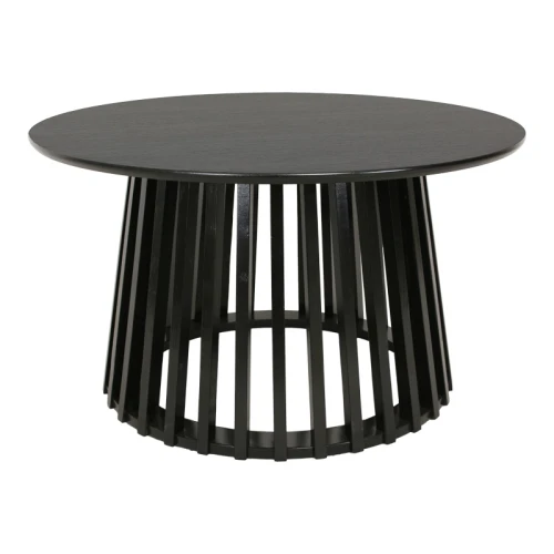 Τραπέζι Σαλονιού Domonic Mdf Σε Μαύρη Απόχρωση Φ80X45Εκ