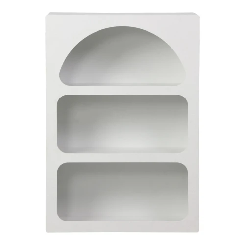 Βιβλιοθήκη-Ραφιέρα Emersi Mdf Σε Λευκή Απόχρωση 70X35X100Εκ