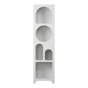 Βιβλιοθήκη Emersi Mdf Σε Λευκή Απόχρωση 48X35X180Εκ
