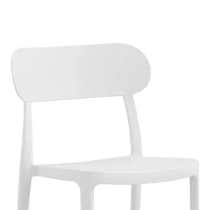 Καρέκλα Amvroan Στοιβαζόμενη Με Uv Protection Λευκό Pp 51X49X79.5Εκ