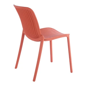 Καρέκλα Teragi Στοιβαζόμενη Pp Με Uv Protection Terracotta 58X43.5X82Εκ