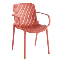 Πολυθρόνα Teragi Στοιβαζόμενη Pp Με Uv Protection Terracotta 59X57X82Εκ