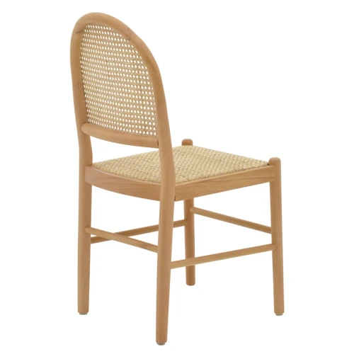 Καρέκλα Alessia Ξύλο Οξιάς-Rattan Φυσικό 43X44X89Εκ