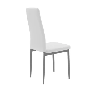 Καρέκλα Parker Μέταλλο-Pu Λευκό-Ανθρακί Πόδι 42X48X98Εκ