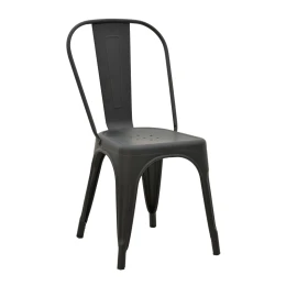 Καρέκλα Utopia Μαύρο Ματ Μέταλλο 44X44X85Εκ