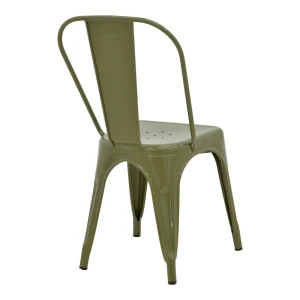 Καρέκλα Utopia Μέταλλο Σε Λαδί Απόχρωση 44X44X85Εκ