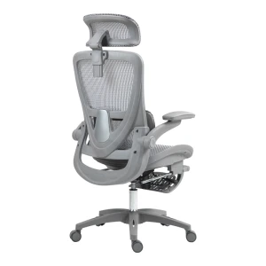 Καρέκλα Γραφείου Εργασίας Zenyk Mesh Σε Grey Απόχρωση 63X70X126Εκ