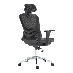 Καρέκλα Γραφείου Εργασίας Mergi Μαύρο Mesh 62X63X120Εκ