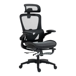 Καρέκλα Γραφείου Εργασίας Zenyk Mesh Μαύρη 63X70X126Εκ