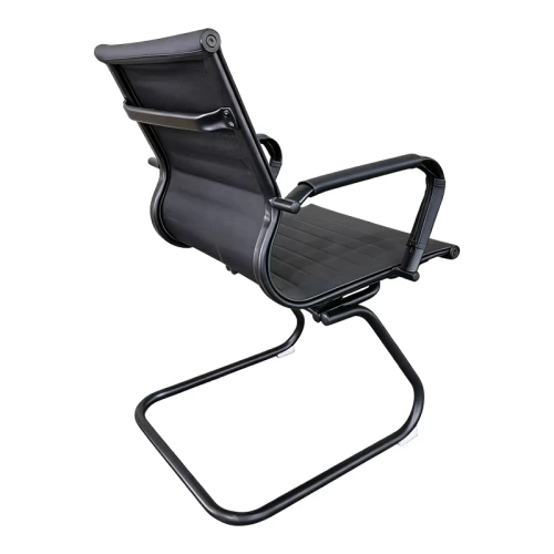 Καρέκλα Γραφείου Επισκέπτη Valter Pu Μαύρο 55.5X48X88Εκ