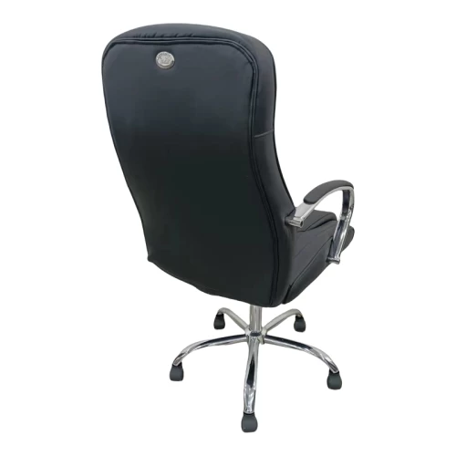 Καρέκλα Γραφείου Διευθυντή Quilted Pu Μαύρο 62X70X116Εκ