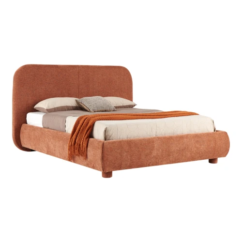 Κρεβάτι Salena Terracotta Ύφασμα 160X200Εκ