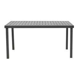 Τραπέζι Kliton Αλουμινίου Ανθρακί 150X80X74Εκ
