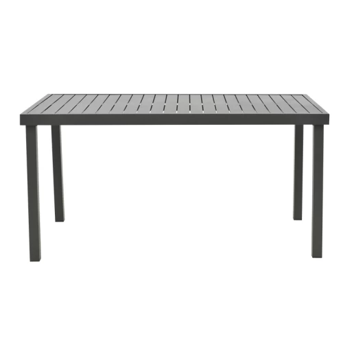 Τραπέζι Kliton Αλουμινίου Ανθρακί 150X80X74Εκ