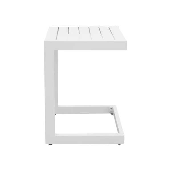 Τραπεζι Aether Αλουμίνιο Σε Λευκή Απόχρωση 37.5X36.5X53Εκ