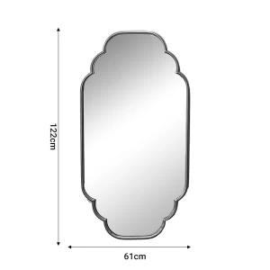 Καθρέπτης Farous Inart Χρυσό Μέταλλο 61X3X122Εκ