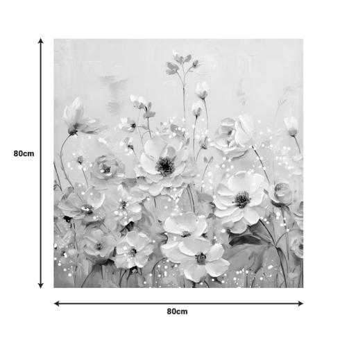 Πίνακας Σε Καμβά Rozy I Inart 80X3X80Εκ