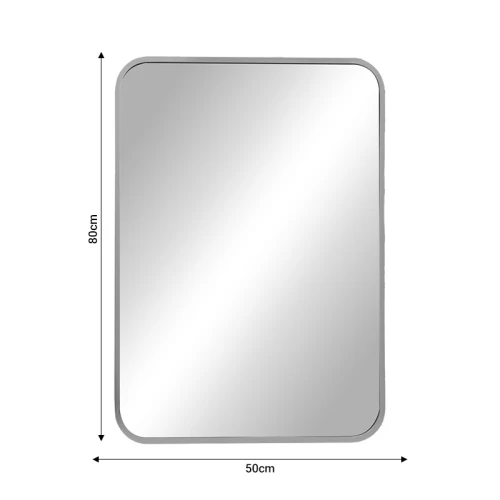 Καθρέπτης Classy Ασημί Αλουμίνιο 50X2.5X80Εκ