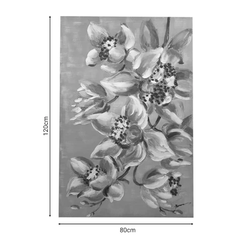 Πίνακας Σε Καμβά Flourish Inart 80X3X120Εκ