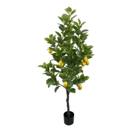 Διακοσμητικό Φυτό Lemon Tree Σε Γλάστρα Inart Πράσινο Pp Υ150Εκ