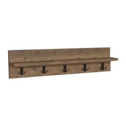 Κρεμάστρα Τοίχου Esform Oak Μελαμίνης 80X11X18Εκ