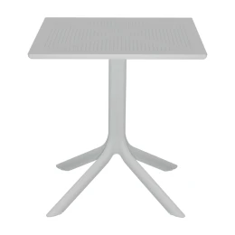 Τραπέζι Groovy Pp Διατρητο Λευκό 60X60X76Εκ