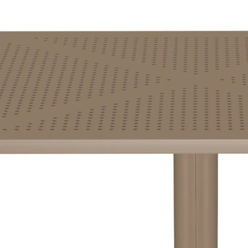 Τραπέζι Groovy Διατρητο Pp Cappuccino 80X80X74Εκ