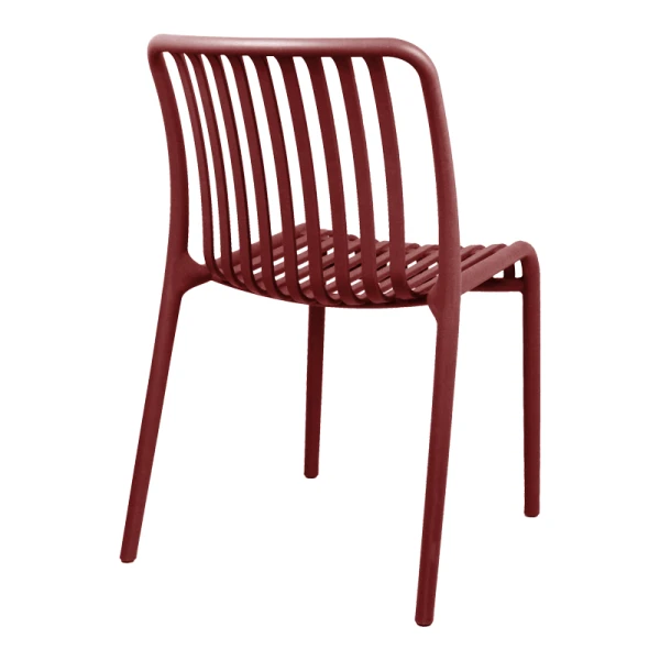 Καρέκλα Zoi Στοιβαζόμενη Terracotta Pp 42X58X79Εκ