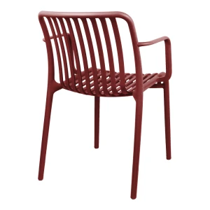 Πολυθρόνα Zoi Στοιβαζόμενη Μπορντό Pp 54X57,5X79Εκ