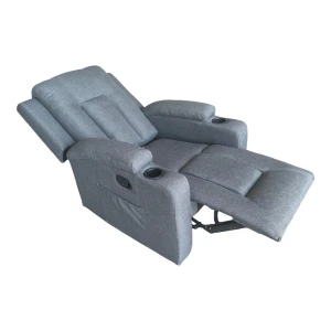 Πολυθρόνα Relax Με Μηχανισμό Massage Gessel Ανθρακί Ύφασμα 80X90X98Εκ