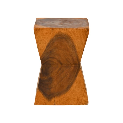 Σκαμπό Clepsydra Suar Ξύλο Σε Φυσική Απόχρωση 31X31X45Εκ