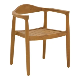 Πολυθρόνα Ganny Teak Ξύλο Σε Φυσική Απόχρωση 59X56X71Εκ