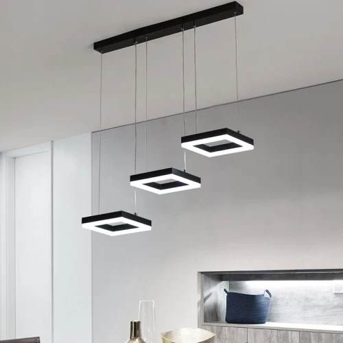 Φωτιστικό Οροφής Τρίφωτο Benor Led Μέταλλο Μαύρο 70X20X15Εκ