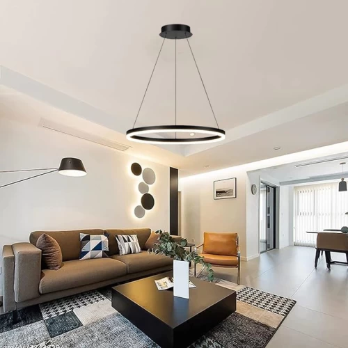 Φωτιστικό Οροφής Nebrian Led Μέταλλο Μαύρο Φ60X15Εκ