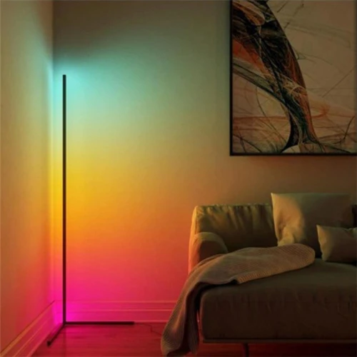 Φωτιστικό Δαπέδου Nanek Led Μέταλλο Μαύρο 30X30X120Εκ