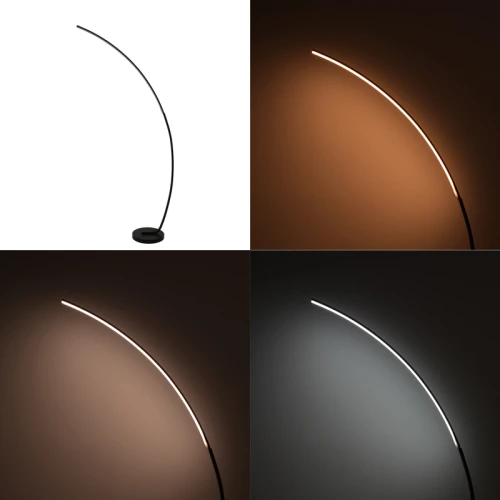 Φωτιστικό Δαπέδου Archer Led Μαύρο Μεταλλικό 70X28X165Εκ