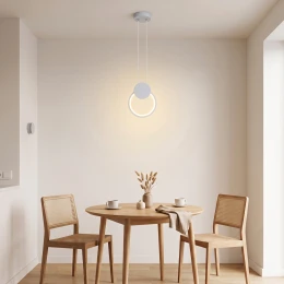 Φωτιστικό Οροφής Ganden Led Λευκό Μεταλλικό Φ26,5X20Εκ