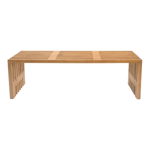 Παγκάκι Zen Teak Ξύλο Σε Φυσική Απόχρωση 140X35X48Εκ