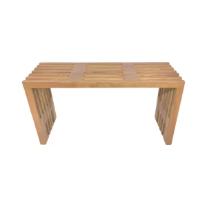Παγκάκι Zen Teak Ξύλο Σε Φυσική Απόχρωση 90X30X48Εκ