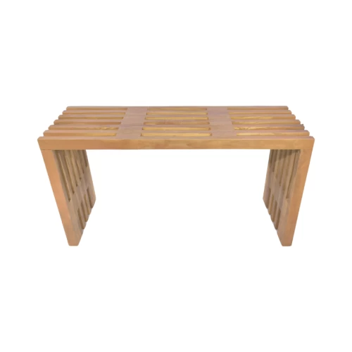 Παγκάκι Zen Teak Ξύλο Σε Φυσική Απόχρωση 90X30X48Εκ