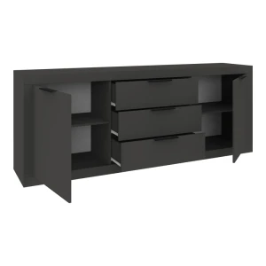Μπουφές Doha Σε Ανθρακί Απόχρωση 210X45X80.5Εκ