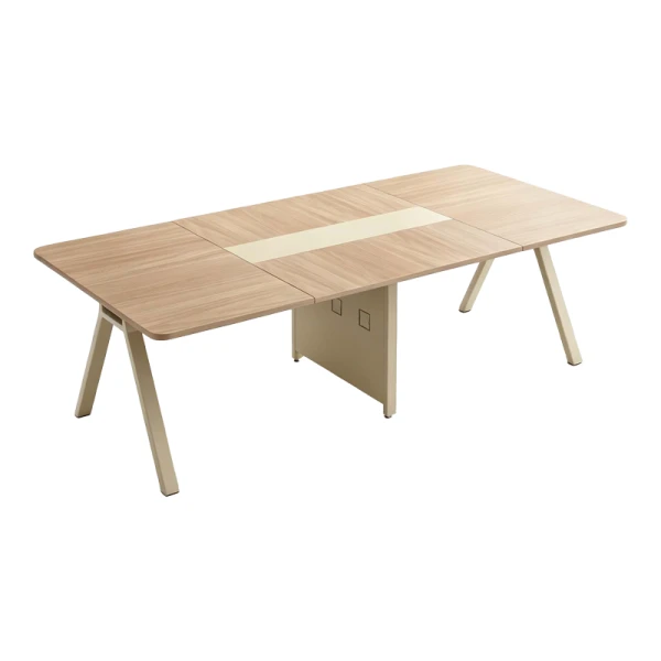 Τραπέζι Συνεδριάσεων Azari Σε Oak-Μπεζ Απόχρωση 200X120X75Εκ