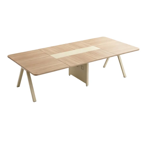 Τραπέζι Συνεδριάσεων Stark Σε Oak-Μπεζ Απόχρωση 240X120X75Εκ