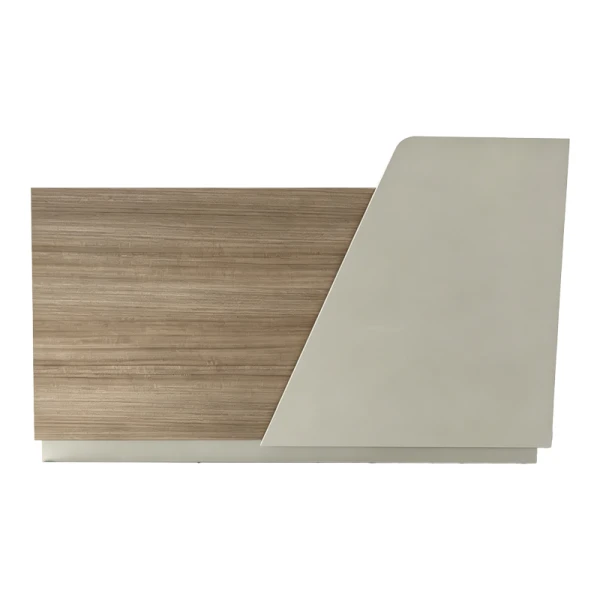 Γραφείο Reception Kalu Σε Oak-Μπεζ Απόχρωση 180X60X105Εκ