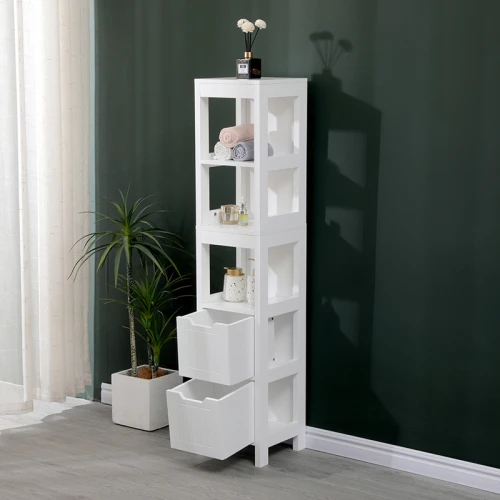 Ντουλάπι-Στήλη Kelby Mdf Λευκό 30X30X144Εκ