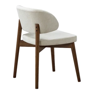 Καρέκλα Siena Rubberwood Σε Καρυδί-Εκρού Απόχρωση 48X50X81Εκ