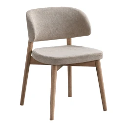 Καρέκλα Siena Rubberwood Σε Φυσική-Μπεζ Απόχρωση 48X50X81Εκ